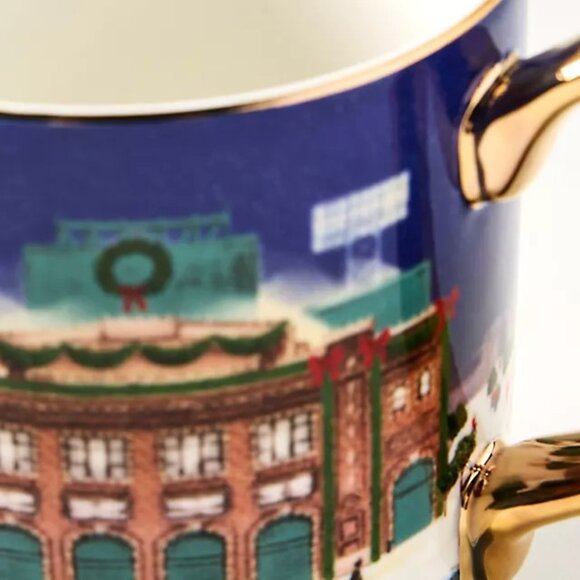 Anthropologie Holiday in the City Mug BOSTON 2025 Stoneware 13 oz New - Picture 3 of 4